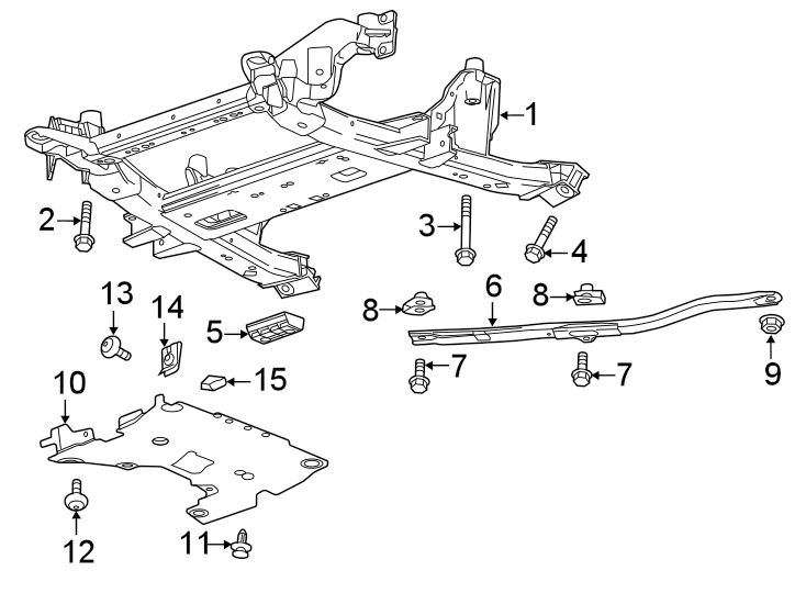 Diagram Front suspension. Suspension mounting. for your 2011 GMC Sierra 2500 HD  SLE Standard Cab Pickup 