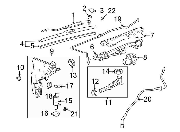 15Windshield. Wiper & washer components.https://images.simplepart.com/images/parts/motor/fullsize/BF20498.png