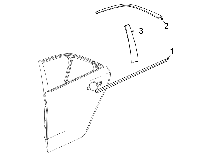 2Rear door. Exterior trim.https://images.simplepart.com/images/parts/motor/fullsize/BF20628.png