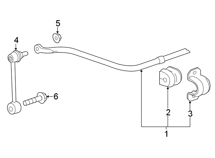 Diagram Rear suspension. Stabilizer bar & components. for your 2022 Chevrolet Camaro 2.0L Ecotec M/T LT Coupe 