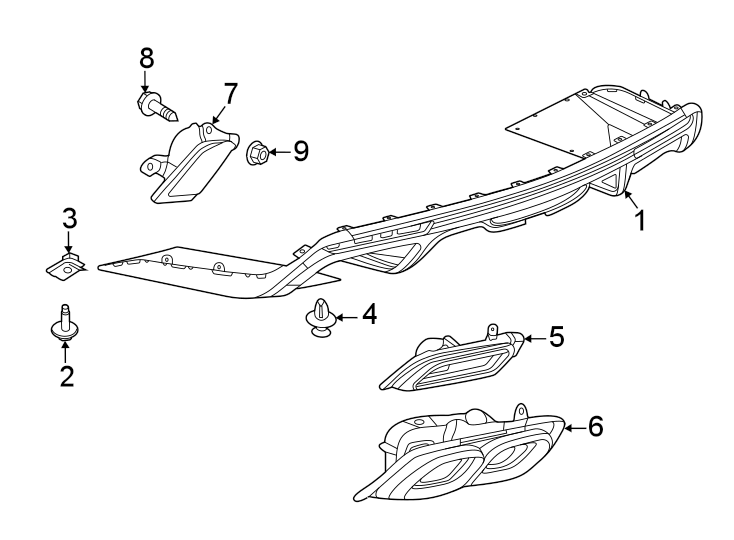 6Rear bumper. Bumper & components.https://images.simplepart.com/images/parts/motor/fullsize/BF20732.png