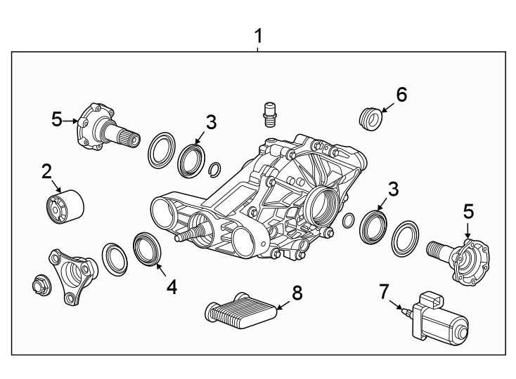 Diagram Rear suspension. Axle & differential. for your 2013 GMC Terrain SLT Sport Utility 2.4L Ecotec A/T FWD 