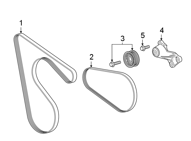 Diagram Belts & pulleys. for your 2005 Chevrolet Corvette   