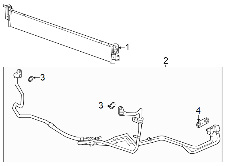 TRANS oil cooler. Diagram