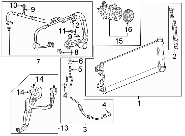 3Air conditioner & heater. Compressor & lines. Condenser.https://images.simplepart.com/images/parts/motor/fullsize/BG21130.png