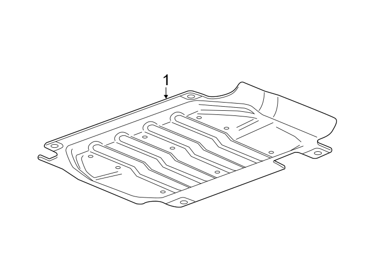 Diagram Frame. Splash shields. for your 1999 Chevrolet Tahoe    