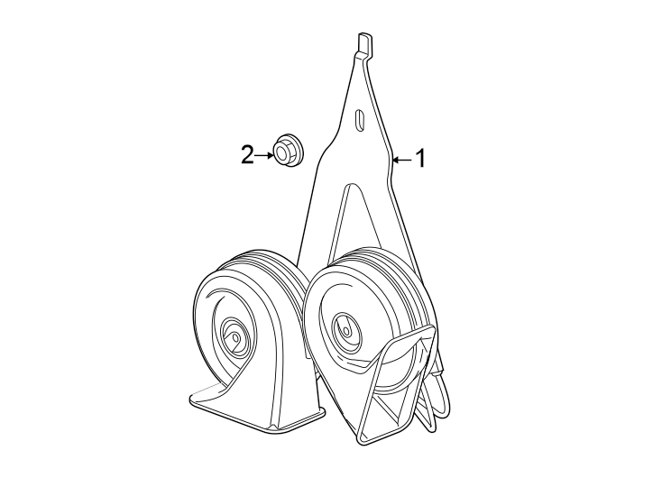 Diagram Horn. for your Cadillac XT4  