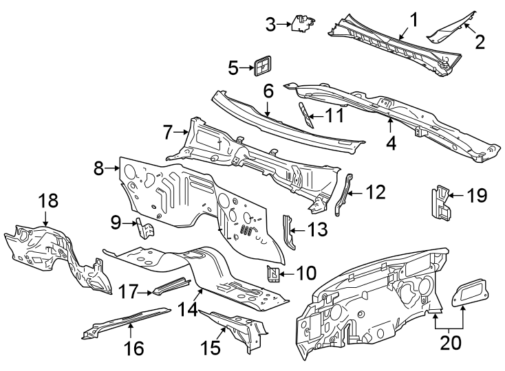 Diagram Cowl. for your Buick