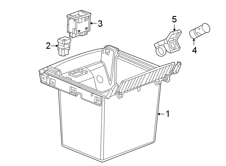 Diagram Center console. for your Cadillac ATS  