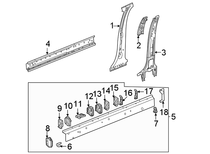 8Pillars. Rocker & floor. Center pillar & rocker.https://images.simplepart.com/images/parts/motor/fullsize/BG21620.png