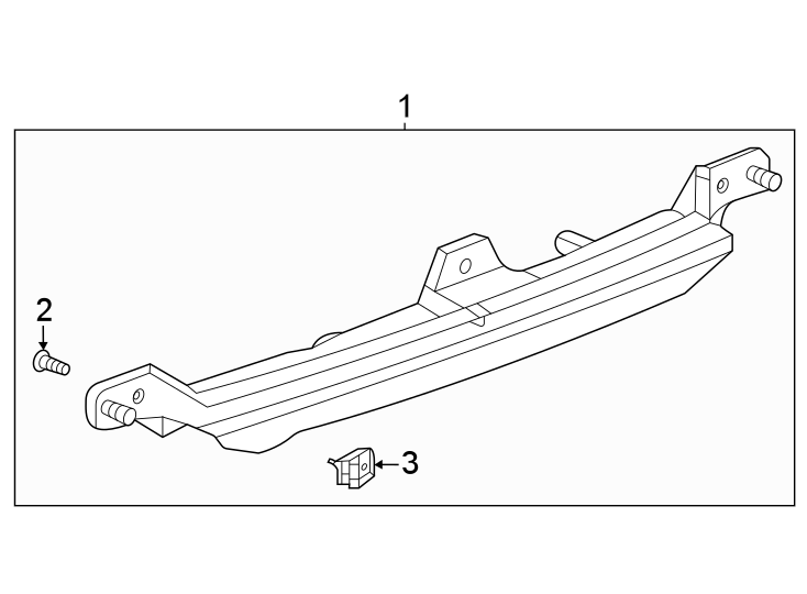 Diagram Rear lamps. High mounted stop lamp. for your 2021 Cadillac Escalade ESV Premium Luxury Platinum Sport Utility 3.0L Duramax 6 cylinder DIESEL A/T 4WD 