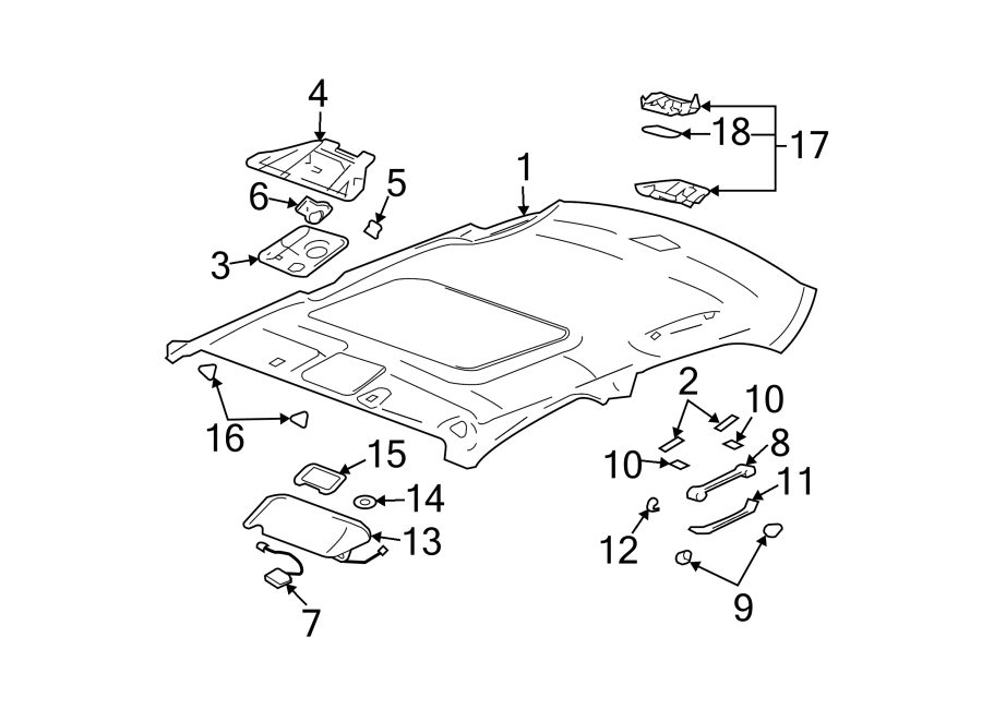 Diagram INTERIOR TRIM. for your 1997 Buick Century   