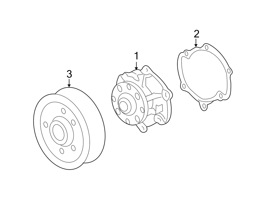 Diagram WATER PUMP. for your Cadillac