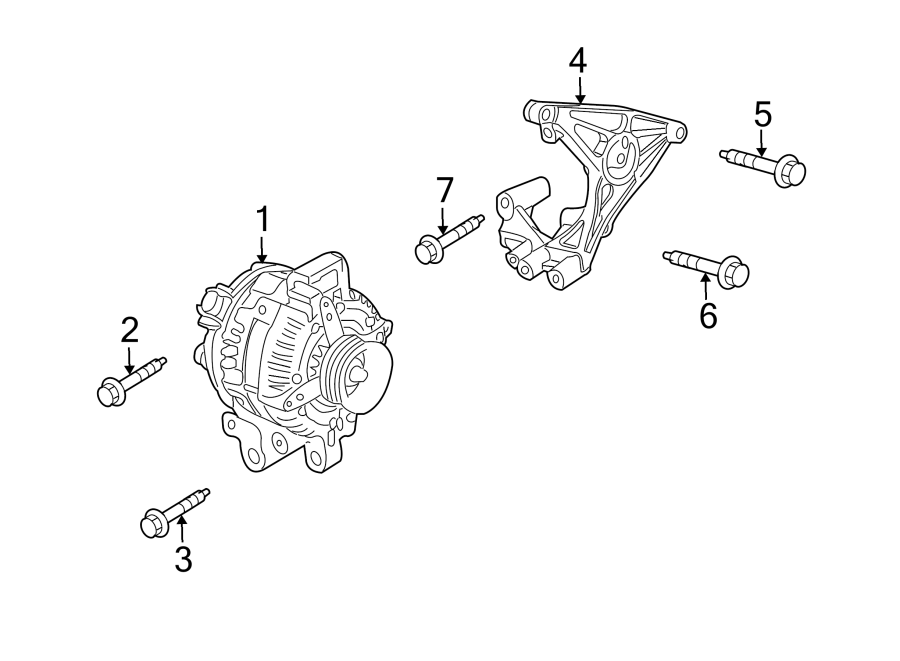 Diagram ALTERNATOR. for your 2005 Chevrolet Uplander    