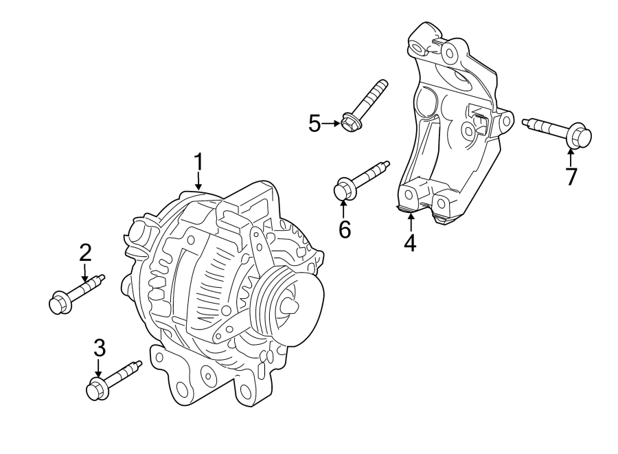 Diagram ALTERNATOR. for your 2022 Chevrolet Equinox 1.5L Ecotec A/T FWD LS Sport Utility 