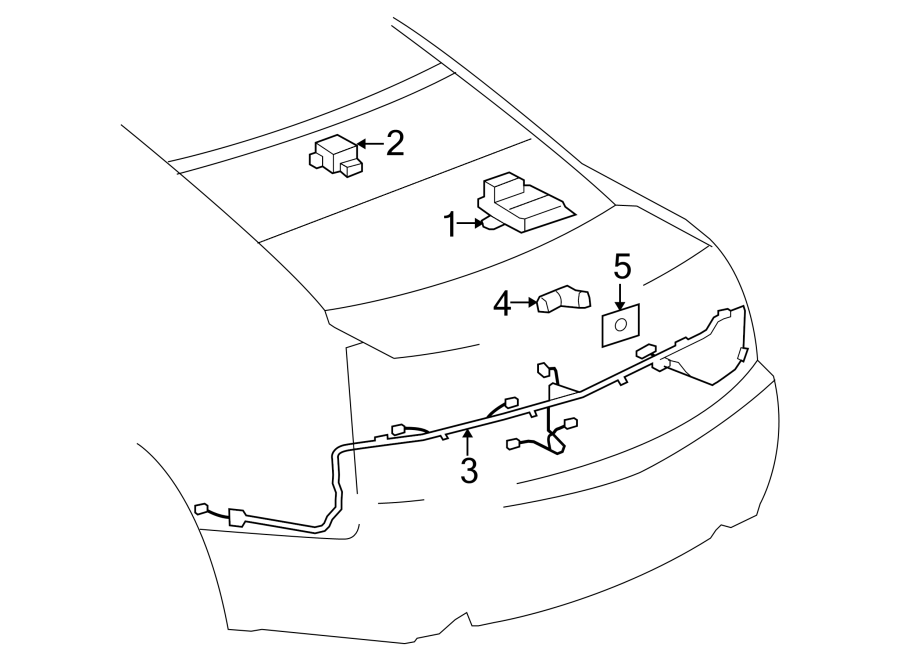 Diagram ELECTRICAL COMPONENTS. for your 2013 Chevrolet Captiva Sport   