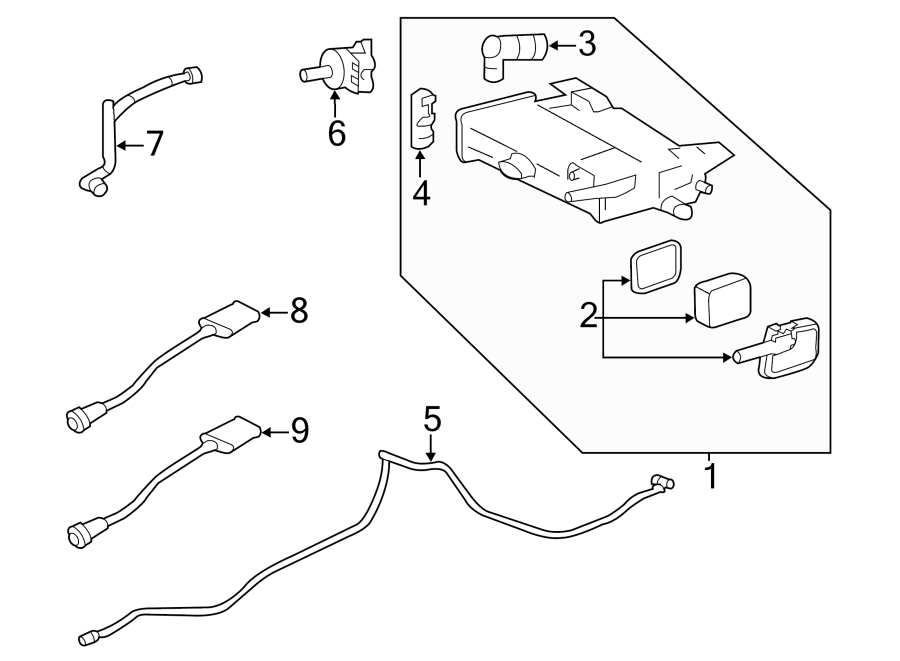 3Emission system. Emission components.https://images.simplepart.com/images/parts/motor/fullsize/BK08220.png