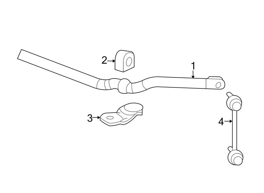 Diagram FRONT SUSPENSION. STABILIZER BAR & COMPONENTS. for your 2022 Chevrolet Camaro 2.0L Ecotec M/T LT Coupe 