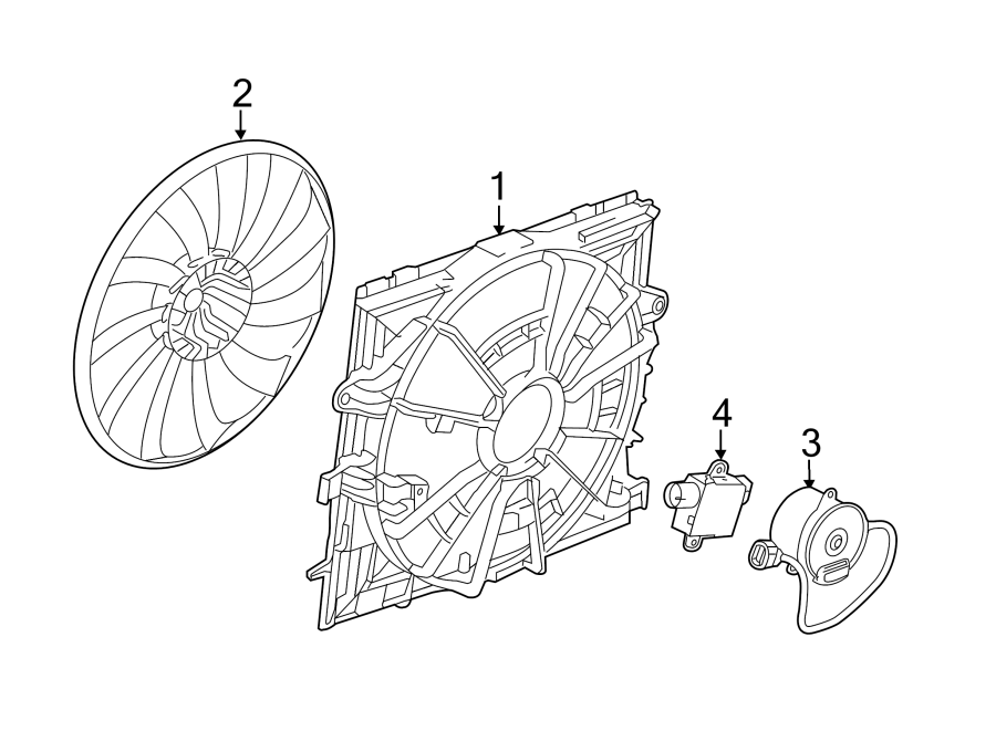 Diagram COOLING FAN. for your 2018 Buick Regal Sportback   