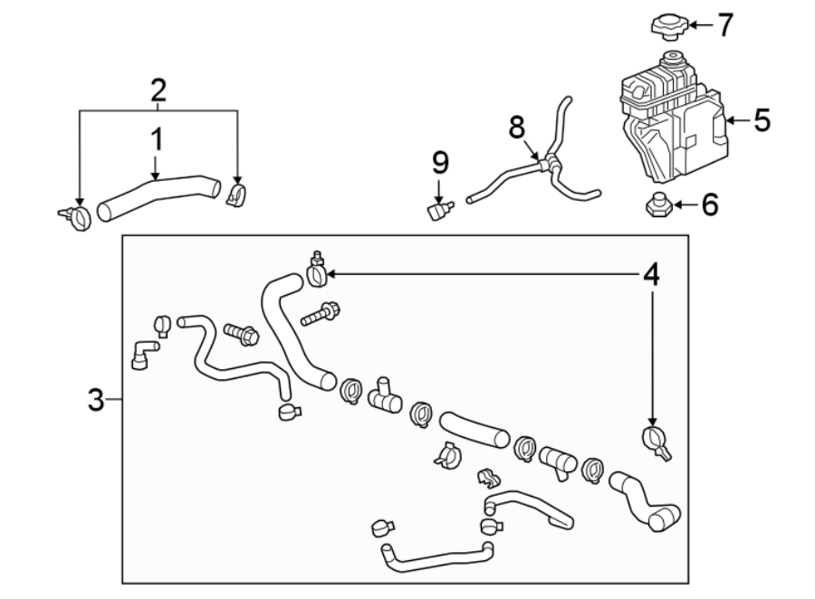 Diagram HOSES & PIPES. for your 2013 Chevrolet Equinox   