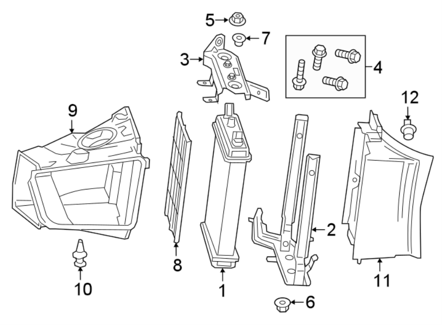 Diagram INTERCOOLER. for your 2008 GMC Yukon XL 1500   