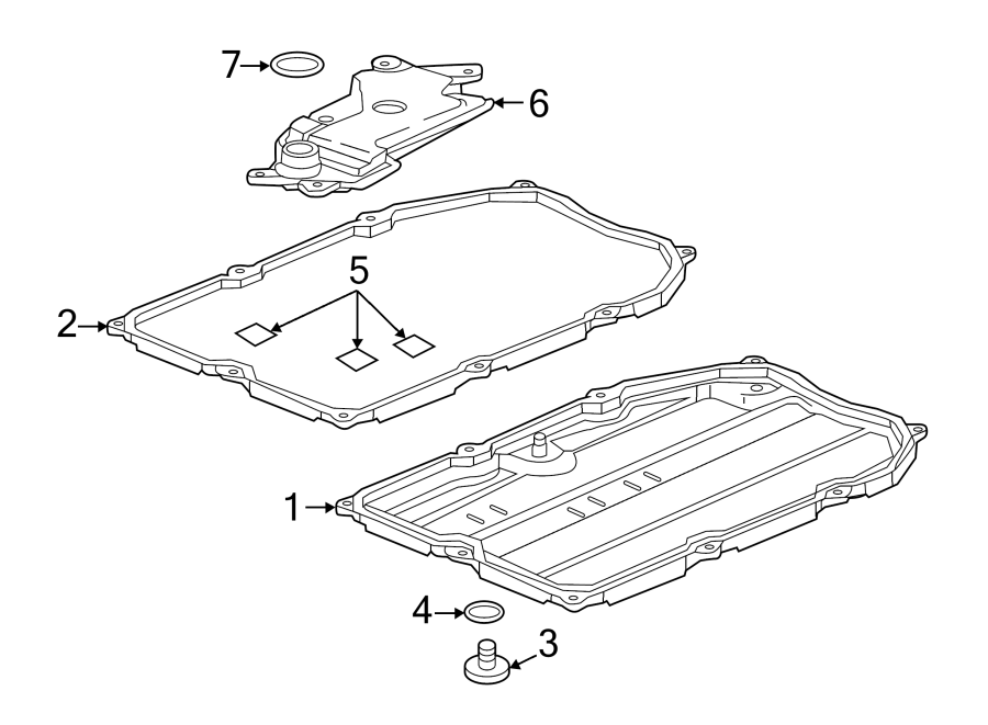 Diagram TRANSMISSION COMPONENTS. for your 2013 Chevrolet Tahoe  LTZ Sport Utility  