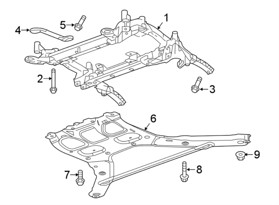 Diagram FRONT SUSPENSION. SUSPENSION MOUNTING. for your 2014 Chevrolet Camaro 3.6L V6 A/T LT Convertible 