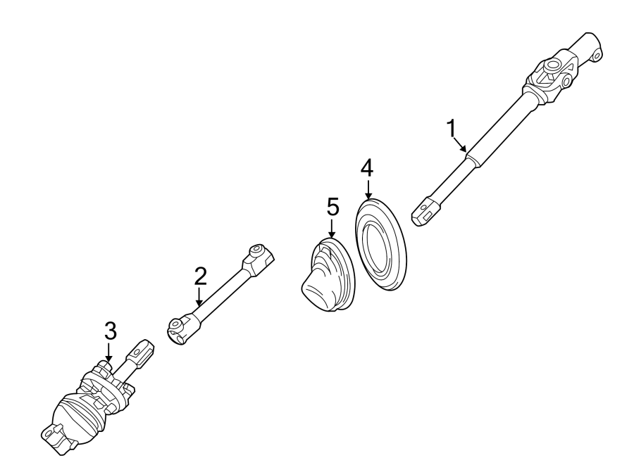 STEERING COLUMN. LOWER COMPONENTS.