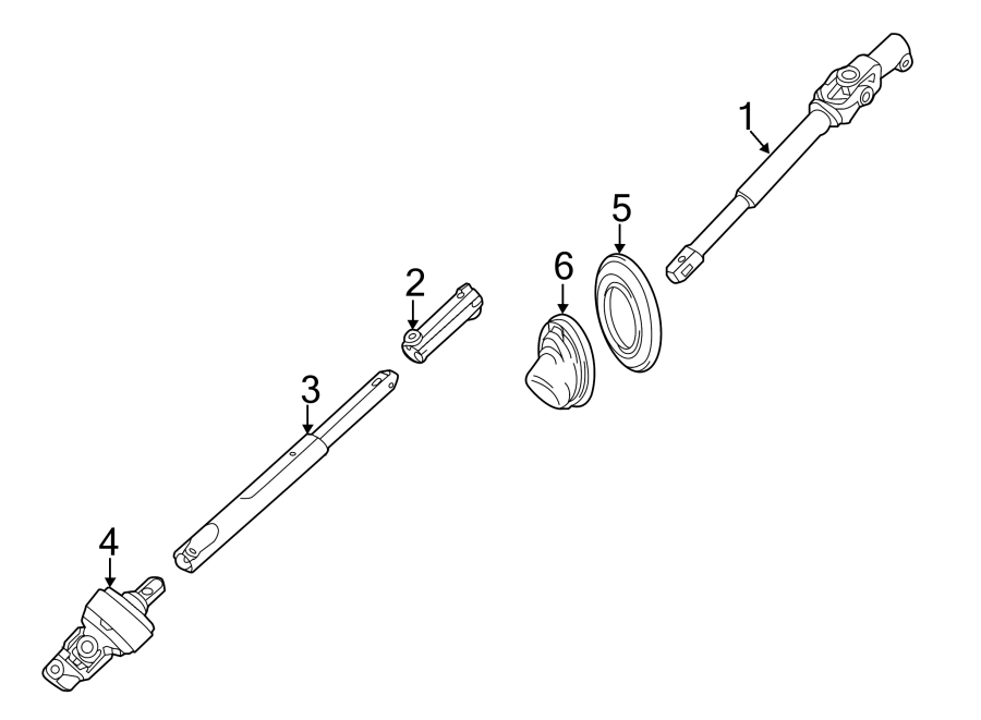 Diagram STEERING COLUMN. LOWER COMPONENTS. for your 2005 Chevrolet Cobalt   