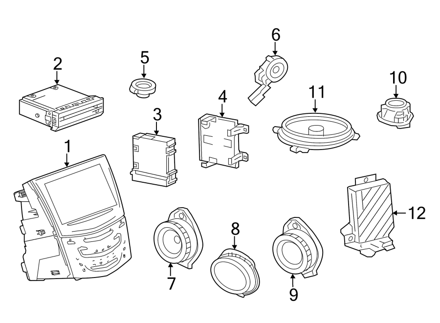 Diagram INSTRUMENT PANEL. SOUND SYSTEM. for your 1984 Buick Century   