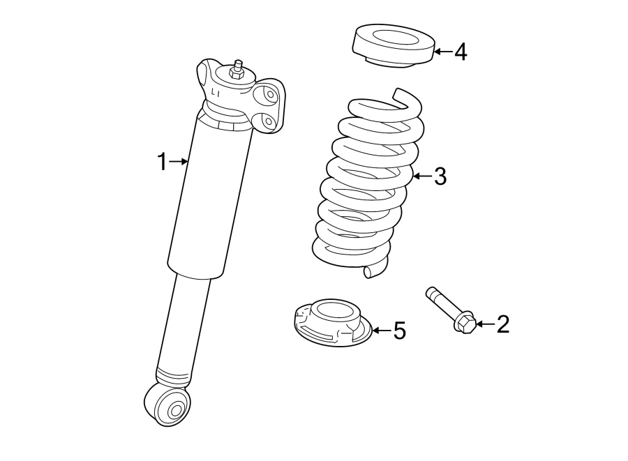 Diagram REAR SUSPENSION. SHOCKS & COMPONENTS. for your Cadillac CTS  