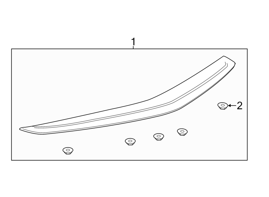 TRUNK LID. SPOILER. Diagram