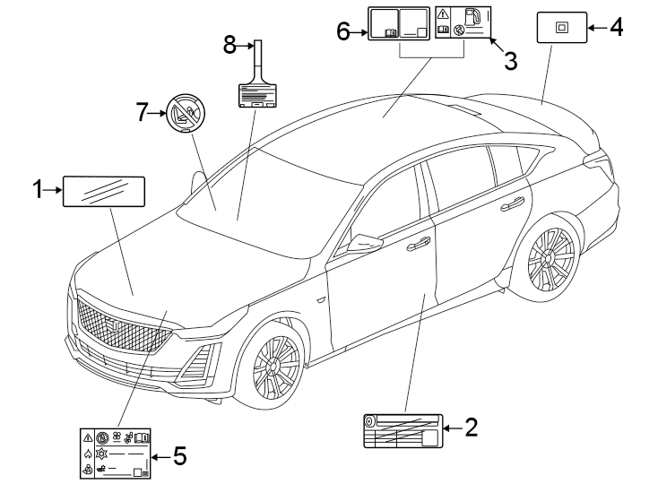 Diagram Information labels. for your 2008 Chevrolet Silverado   