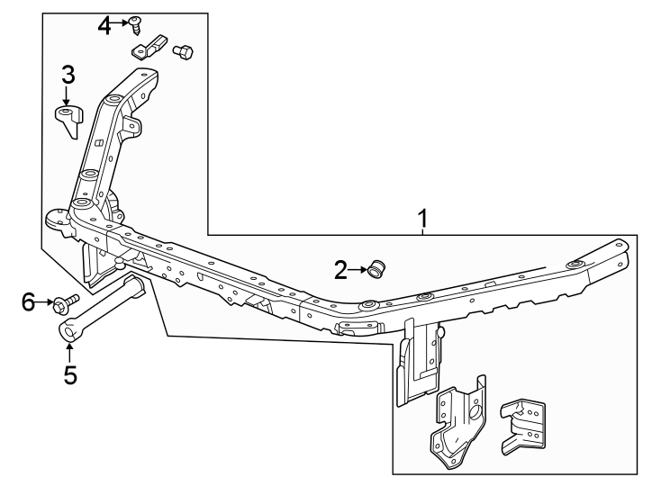 4Radiator support.https://images.simplepart.com/images/parts/motor/fullsize/BK20070.png