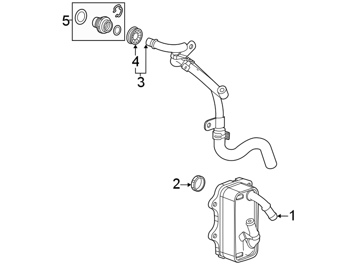 Diagram Oil cooler. for your 2018 Chevrolet Equinox   