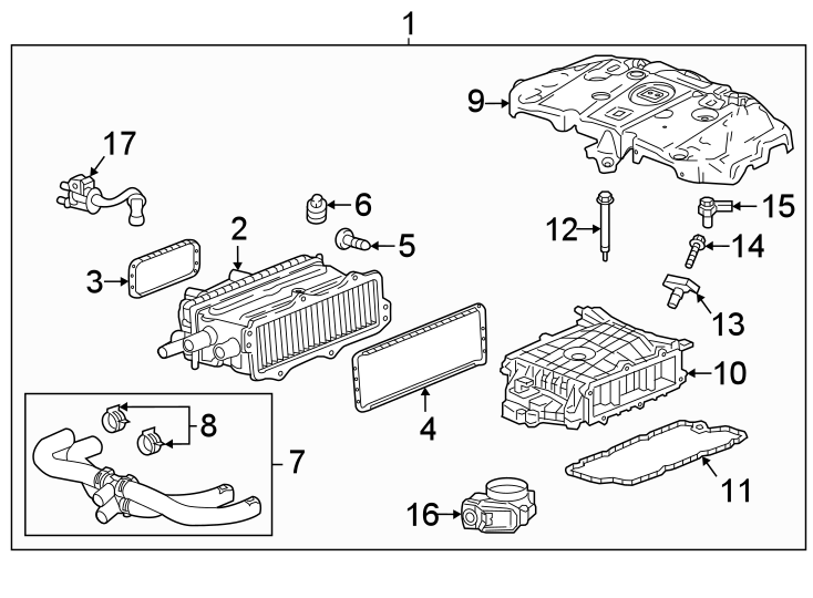 Diagram Intercooler. for your 1995 Chevrolet K2500  Base Standard Cab Pickup Fleetside 4.3L Chevrolet V6 A/T 