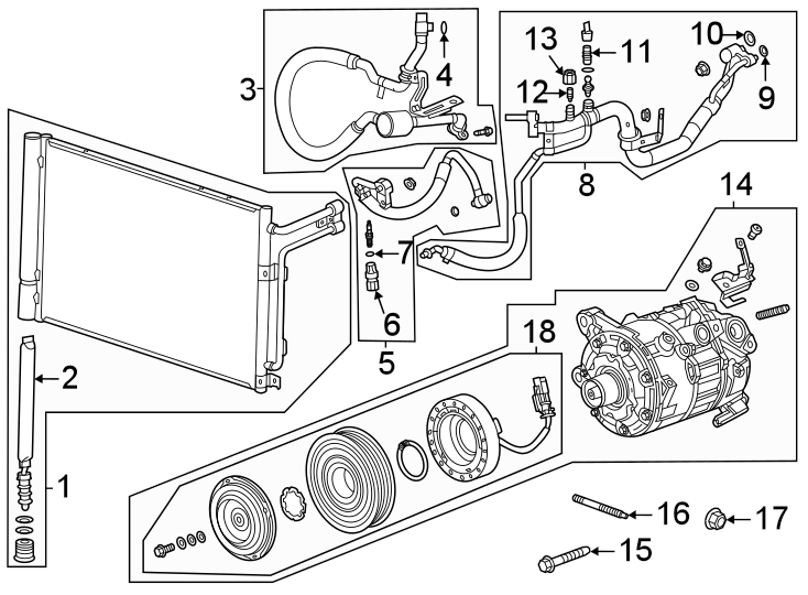 2Air conditioner & heater. Compressor & lines. Condenser.https://images.simplepart.com/images/parts/motor/fullsize/BK20155.png