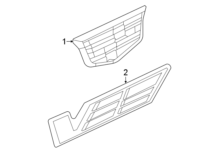 Diagram Fender. Exterior trim. for your Chevrolet Bolt EV  