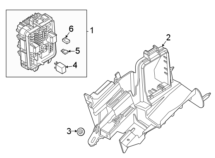 Diagram Fuse & RELAY. for your 2025 Cadillac XT5   