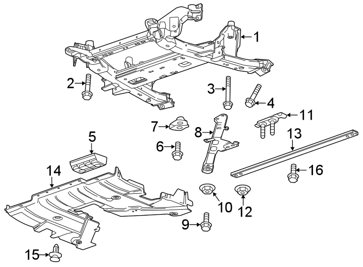 Diagram Front suspension. Suspension mounting. for your 2018 GMC Sierra 2500 HD 6.0L Vortec V8 FLEX A/T RWD SLE Standard Cab Pickup 