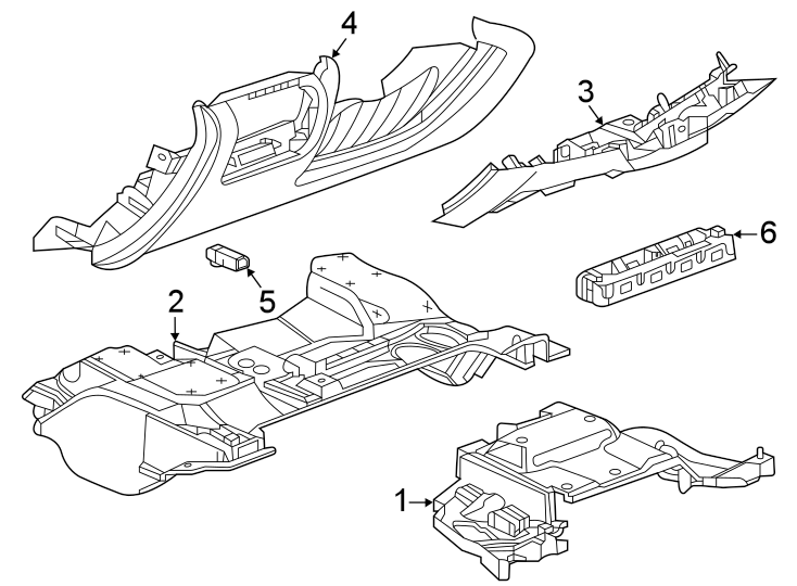 Diagram Instrument panel components. for your 2025 Chevrolet Corvette Z06 Convertible  