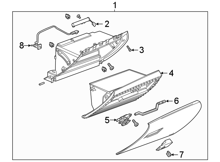 4Instrument panel. Glove box.https://images.simplepart.com/images/parts/motor/fullsize/BK20560.png