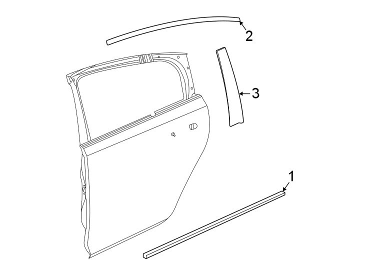 2Rear door. Exterior trim.https://images.simplepart.com/images/parts/motor/fullsize/BK20750.png