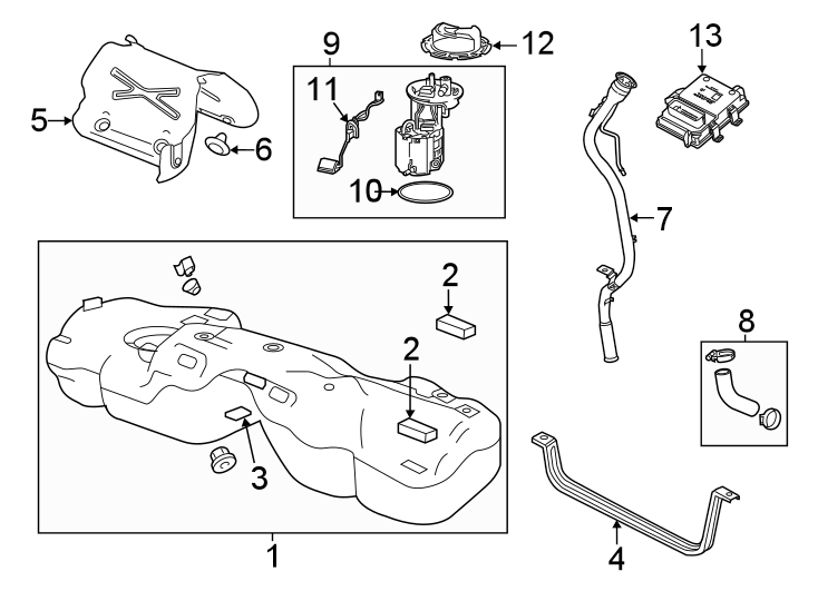 12Fuel system components.https://images.simplepart.com/images/parts/motor/fullsize/BK20800.png