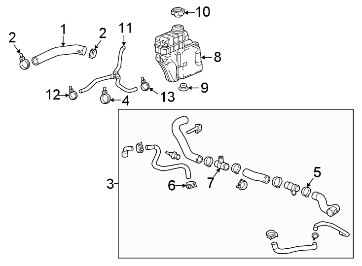 Diagram Cooling. for your 2009 Chevrolet Equinox   