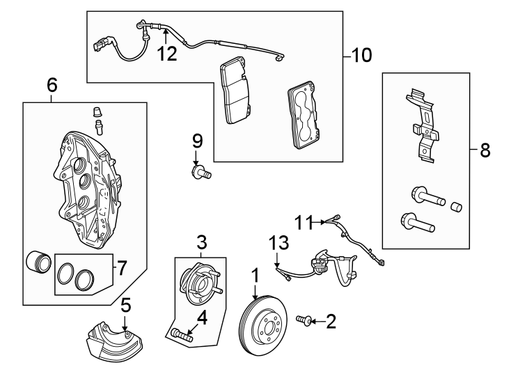 Diagram Front suspension. for your 2024 Chevrolet Camaro   