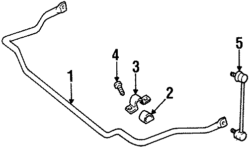 Diagram FRONT SUSPENSION. STABILIZER BAR & COMPONENTS. for your 2022 Chevrolet Camaro 2.0L Ecotec M/T LT Coupe 