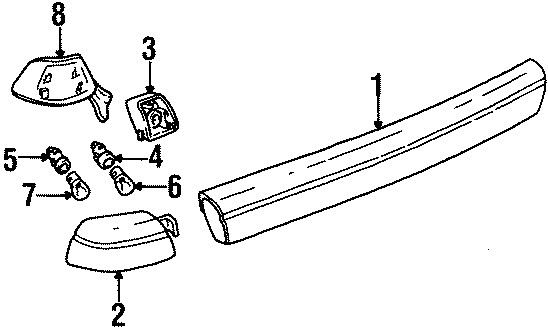 Diagram REAR LAMPS. TAIL LAMPS. for your 2006 GMC Sierra 2500 HD 6.6L Duramax V8 DIESEL A/T 4WD SLE Extended Cab Pickup 