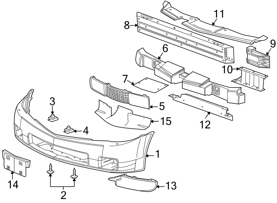 12FRONT BUMPER. BUMPER & COMPONENTS.https://images.simplepart.com/images/parts/motor/fullsize/BL04005.png