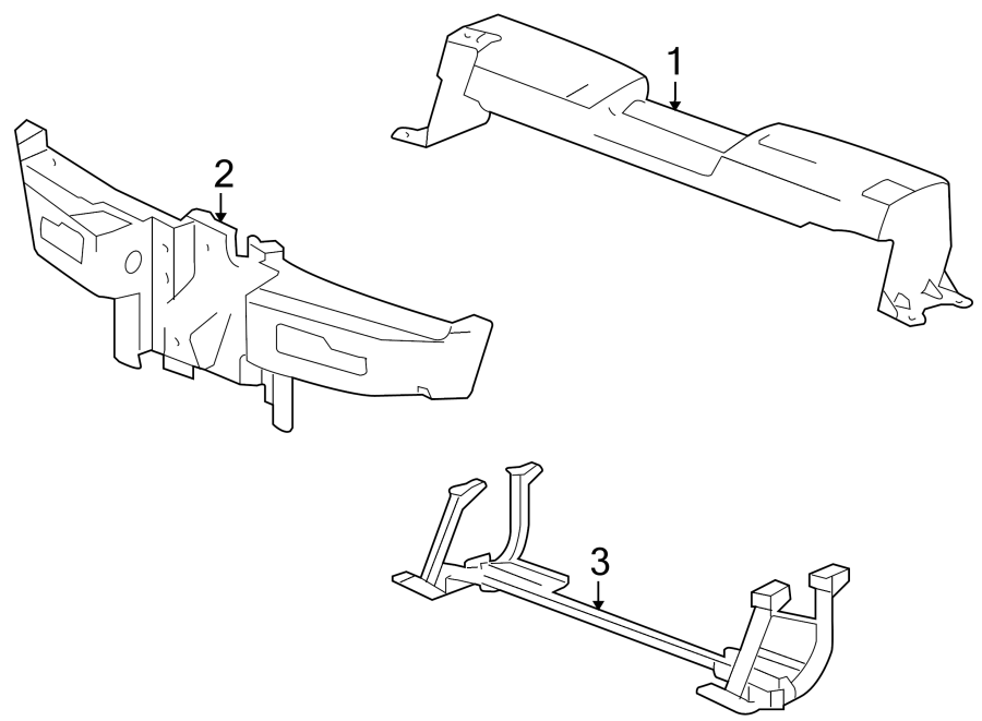 Diagram RADIATOR SUPPORT. for your GMC Sierra 1500 Classic  